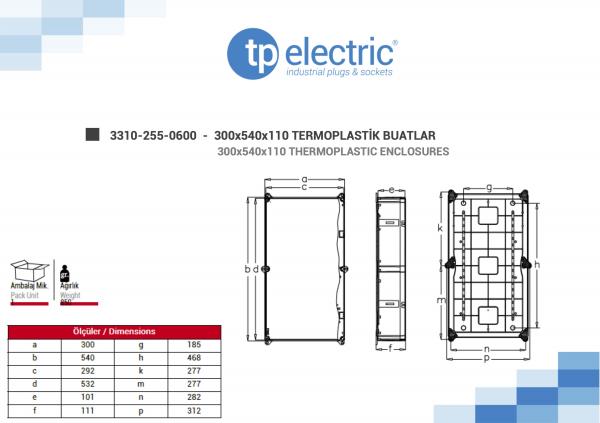 Installationsgehäuse IP67 (300x540x110mm)